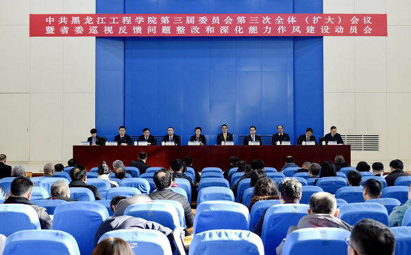 学校党委召开三届三次全体(扩大)会议暨省委巡视反馈问题整改和深化能力作风建设动员会