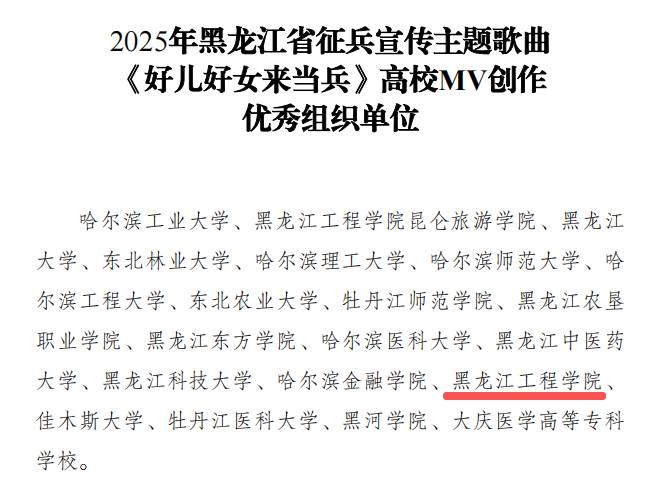 喜报丨我校征兵宣传主题歌曲荣获全省“优秀组织奖”等奖项