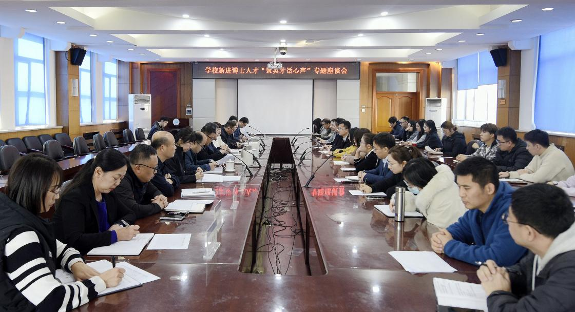 聚英才 话心声 谋发展——学校召开新进博士人才座谈会 共绘人才强校发展蓝图